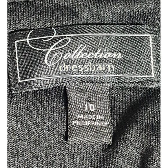 Dressbarn Dress Womens Size 10 Ruched Top Paisley Kerchief Bottom Purple Black P - Picture 9 of 11